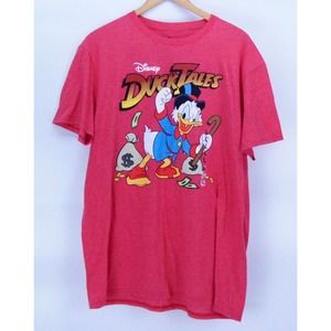 New Disney Duck Tales Scrooge McDuck Mens Large T Shirt Short Sleeve Graphic Tee